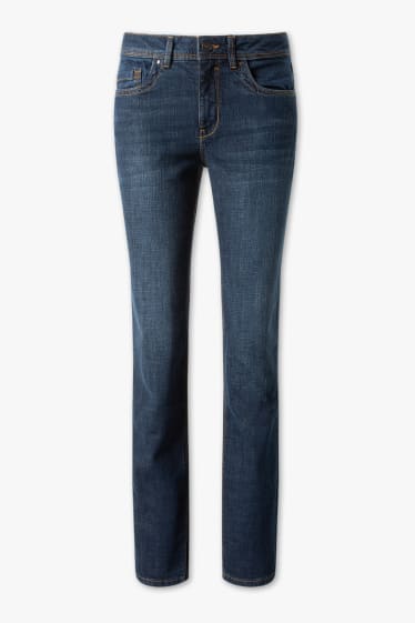 Kobiety - Straight jeans - dżins-ciemnoniebieski