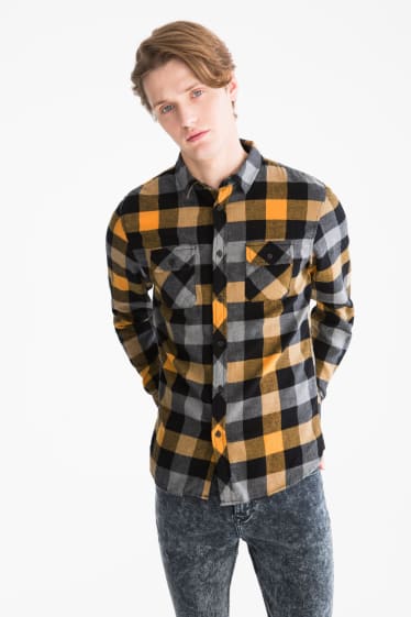 Teens & young adults - CLOCKHOUSE - shirt - kent collar - check - multicolour checked