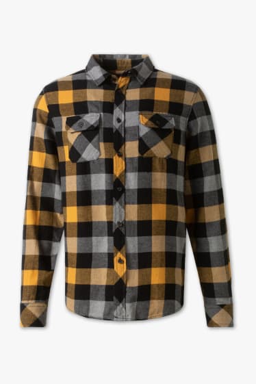 Teens & young adults - CLOCKHOUSE - shirt - kent collar - check - multicolour checked