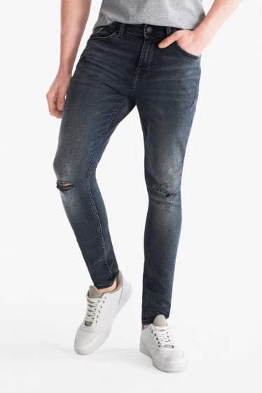 Hombre - CLOCKHOUSE - super skinny jeans - vaqueros - azul grisáceo