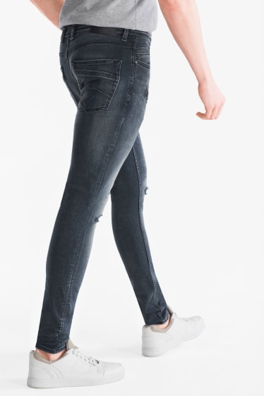 Hommes - CLOCKHOUSE - super skinny jean - jean bleu-gris