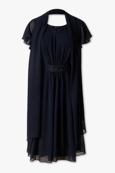 Mujer - Vestido Fit & Flare - Festivo - azul oscuro