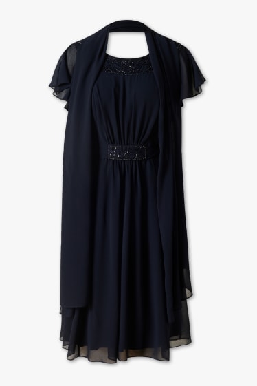 Women - Fit & flare dress - party - dark blue