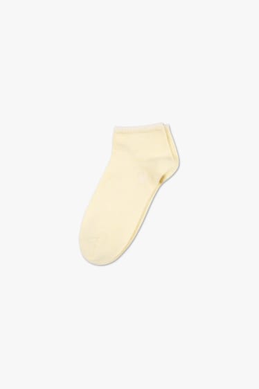 Women - Multipack of 7 - trainer socks - light yellow