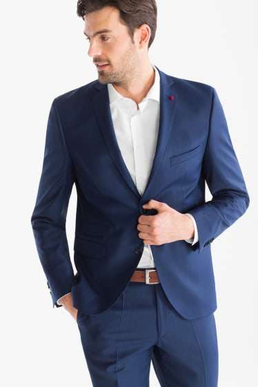 Men - Suit jacket - slim fit - dark blue