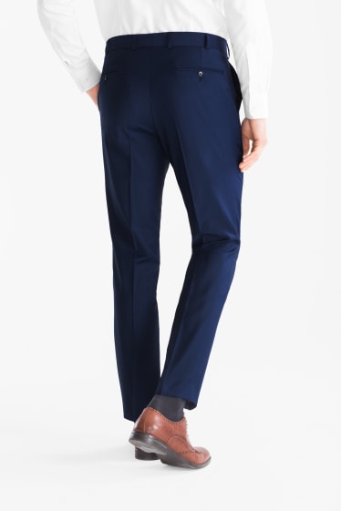 Men - Mix-and-match suit trousers - slim fit - dark blue