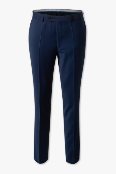 Heren - Broek uit het combi-systeem - Slim Fit - donkerblauw