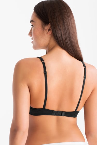 Women - Underwire bra - FULL COVERAGE - padded - black