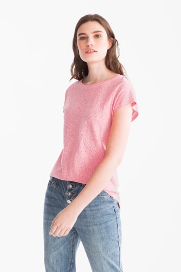 Damen - T-Shirt - rosa