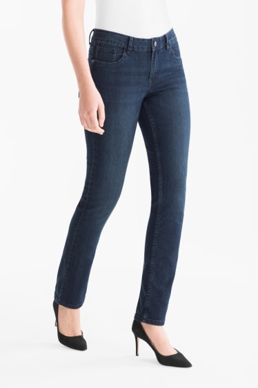 Femmes - Straight jean - jean bleu foncé