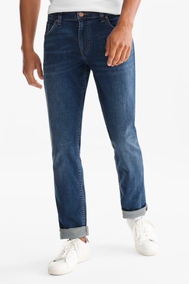 Men - Straight jeans classic fit - denim-blue