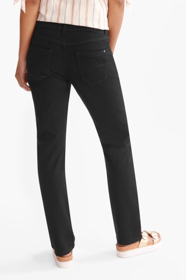 Women - Straight jeans - black