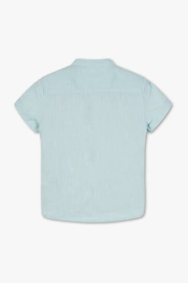 Children - Shirt - linen blend - light turquoise