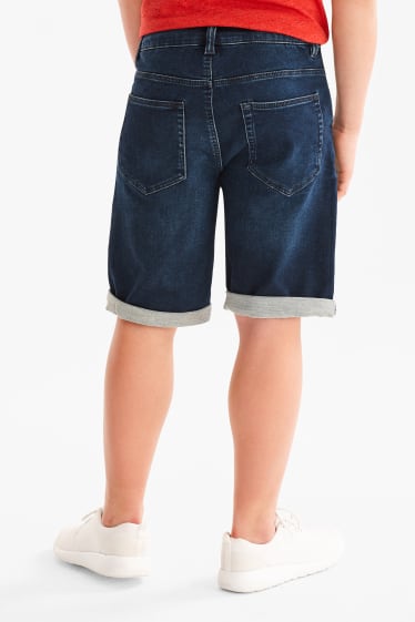 Enfants - Bermuda en jean - jog denim - taille extra-fine - jean bleu clair