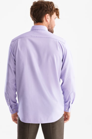 Uomo - Camicia business - Regular Fit - collo all'italiana - viola chiaro