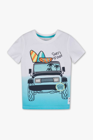 Kinder Buben - Kurzarmshirt - weiß