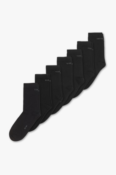 Mujer - Pack de 7 - calcetines - negro