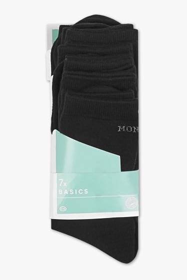 Mujer - Pack de 7 - calcetines - negro