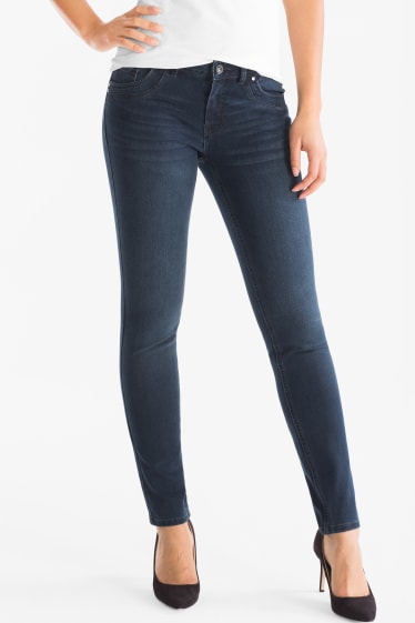 Kobiety - Skinny jeans - LYCRA® X-FIT - dżins-ciemnoniebieski