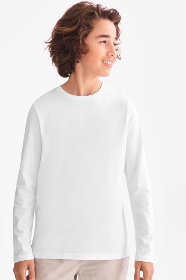 Kinderen - Longsleeve - wit