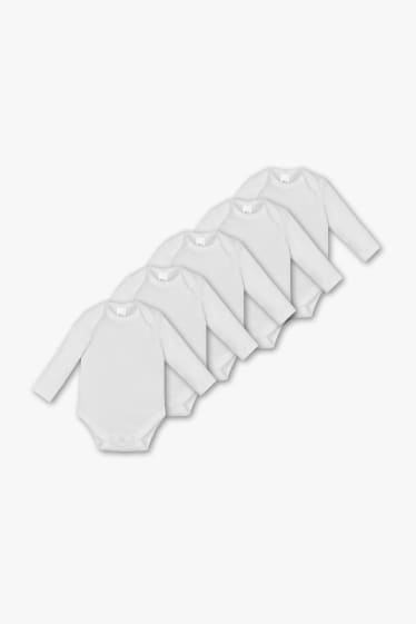 Babies - Baby bodysuit  - 5 pack - white