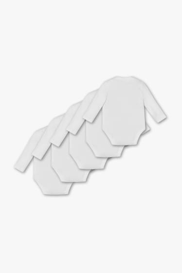 Babies - Baby bodysuit  - 5 pack - white