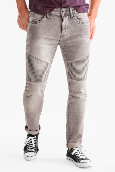 Heren - Skinny jeans - jog denim - jeanslichtgrijs