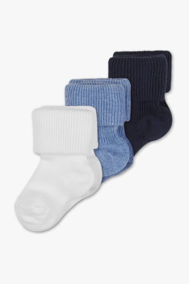 Babys - Baby-Socken - 3 Paar - weiß