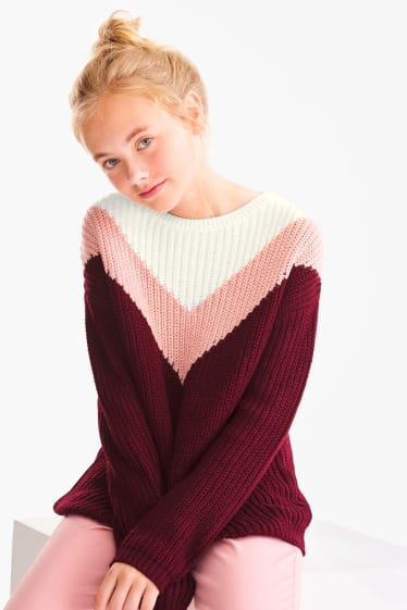Enfants filles - Pull - bordeaux