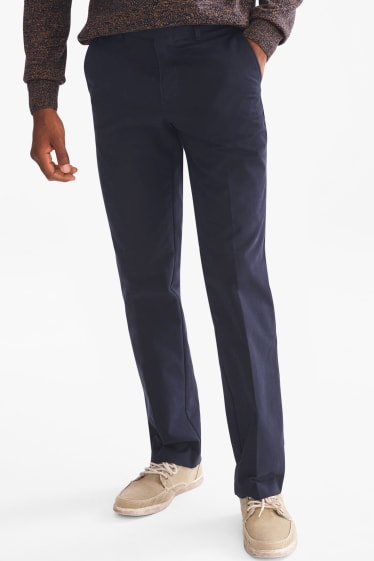 Mężczyźni - Spodnie chino - Regular Fit - ciemnoniebieski