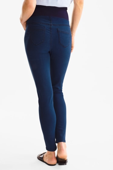 Kobiety - Jegging jeans - spodnie ciążowe - dżins-niebieski