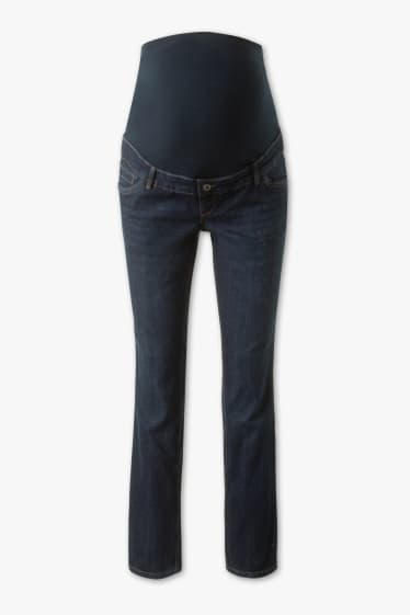 Kobiety - Straight jeans - spodnie ciążowe - dżins-ciemnoniebieski