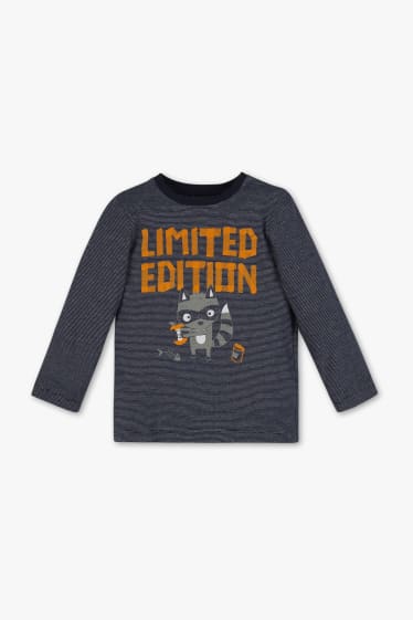 Children - Long sleeve T-shirt  - striped - dark blue