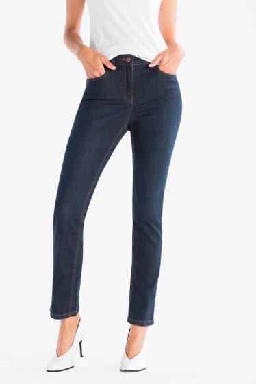 Donna - Slim jeans - effetto pancia piatta - blu