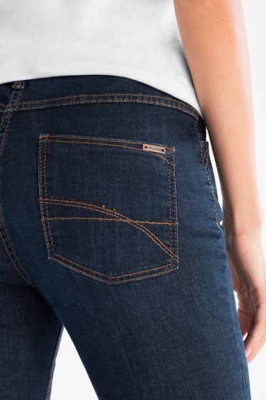 Mujer - Slim jeans - efecto reductor de barriga - azul