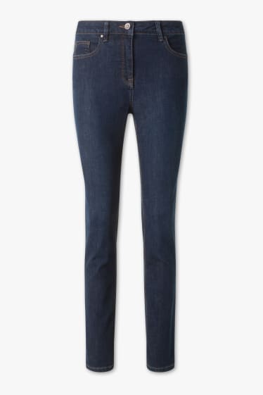 Donna - Slim jeans - effetto pancia piatta - blu