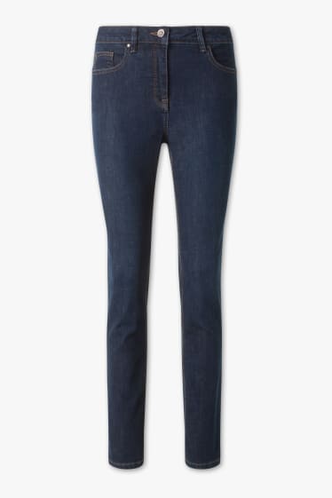 Dames - Slim jeans - buikweg-effect - blauw