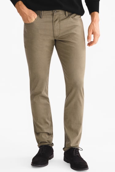 Pánské - Kalhoty - Regular Fit - khaki/khaki