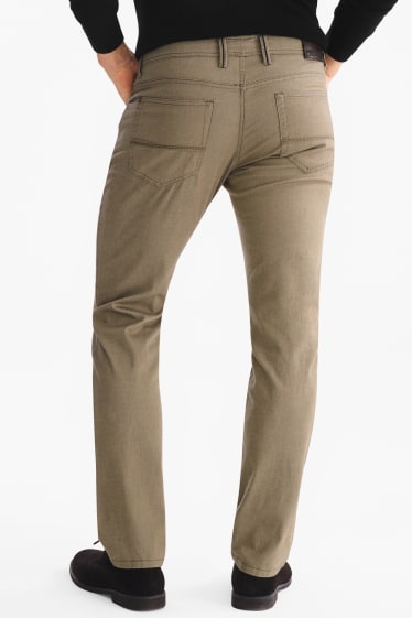 Men - Trousers - regular fit - khaki / khaki