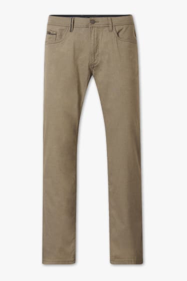 Men - Trousers - regular fit - khaki / khaki
