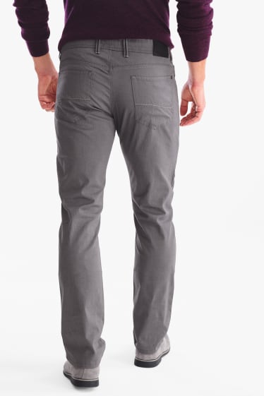 Hommes - Pantalon - regular fit - jean gris foncé