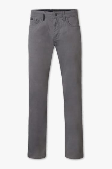 Hommes - Pantalon - regular fit - jean gris foncé