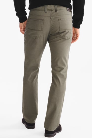 Mężczyźni - Spodnie - Regular Fit - dżins-zielony
