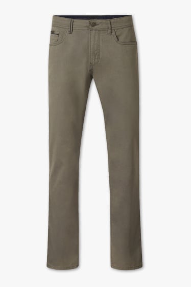 Hommes - Pantalon - regular fit - jean vert