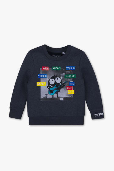 Kinder - Sweatshirt - blau-melange
