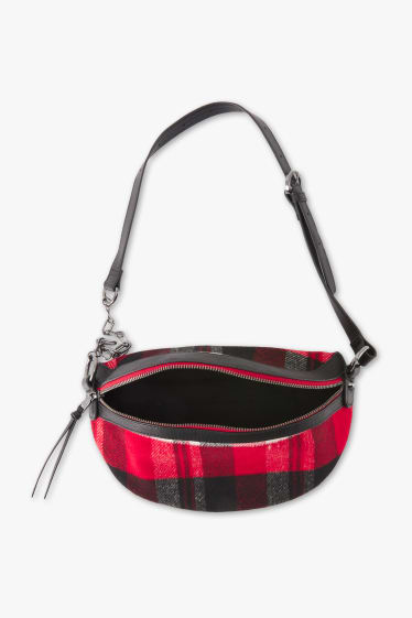 Women - Shoulder bag - black / red