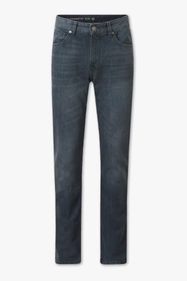Heren - Straight jeans - jeansblauwgrijs