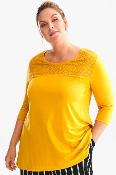 Damen - T-Shirt - gelb