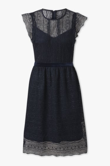 Mujer - Vestido Fit & Flare - azul oscuro