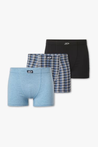 Hombre - Pack de 3 - trunks - azul claro